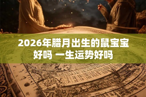 2026年腊月出生的鼠宝宝好吗 一生运势好吗