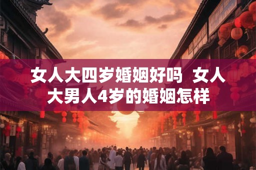 女人大四岁婚姻好吗  女人大男人4岁的婚姻怎样
