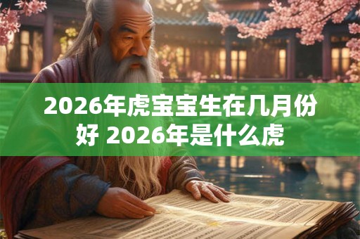2026年虎宝宝生在几月份好 2026年是什么虎