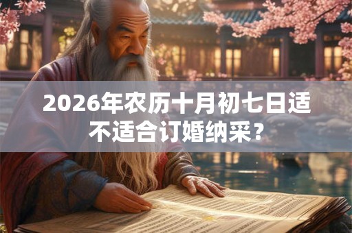 2026年农历十月初七日适不适合订婚纳采？