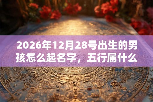 2026年12月28号出生的男孩怎么起名字,五行属什么 2026年12月28号出生的男孩怎么起名字,五行属什么