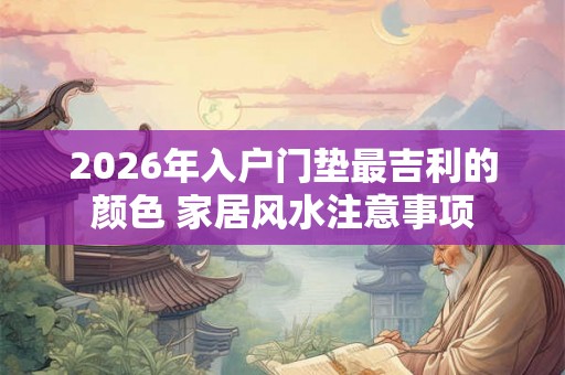 2026年入户门垫最吉利的颜色 家居风水注意事项