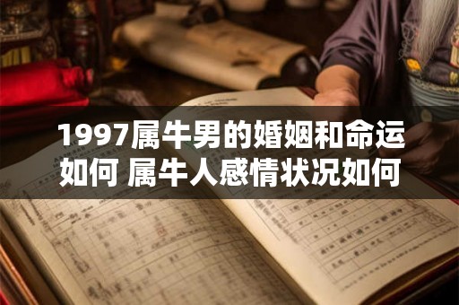 1997属牛男的婚姻和命运如何 属牛人感情状况如何