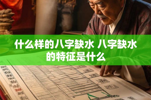 什么样的八字缺水 八字缺水的特征是什么 什么样的八字缺水 八字缺水的特征是什么