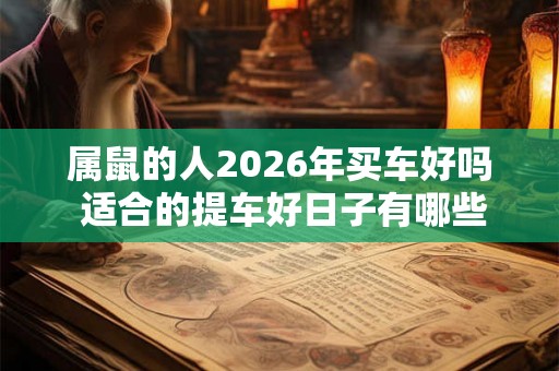 属鼠的人2026年买车好吗 适合的提车好日子有哪些 属鼠的人2026年买车好吗 适合的提车好日子有哪些