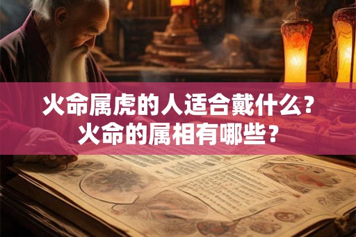 火命属虎的人适合戴什么？火命的属相有哪些？