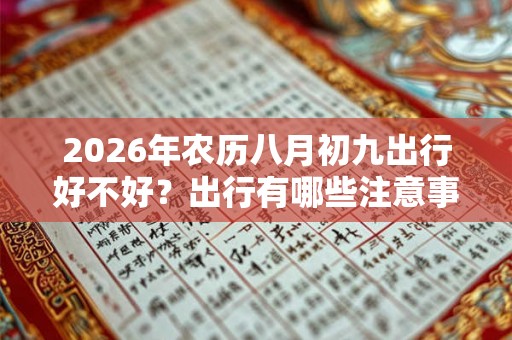 2026年农历八月初九出行好不好？出行有哪些注意事项？