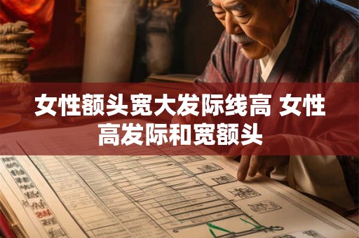 女性额头宽大发际线高 女性高发际和宽额头