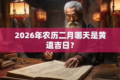 2026年农历二月哪天是黄道吉日？