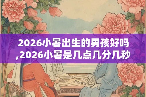 2026小暑出生的男孩好吗,2026小暑是几点几分几秒？