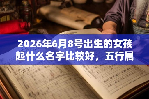 2026年6月8号出生的女孩起什么名字比较好，五行属什么