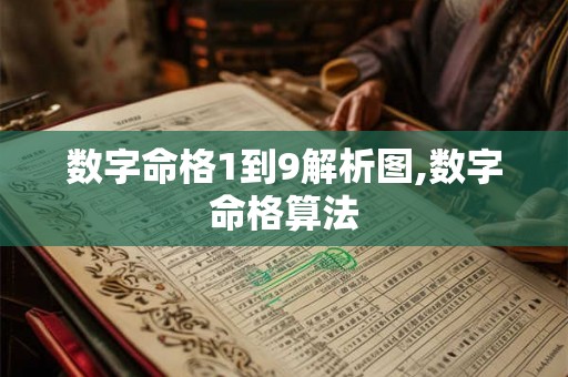 数字命格1到9解析图,数字命格算法