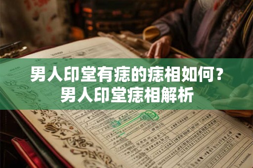 男人印堂有痣的痣相如何?男人印堂痣相解析 男人印堂有痣的痣相如何?男人印堂痣相解析