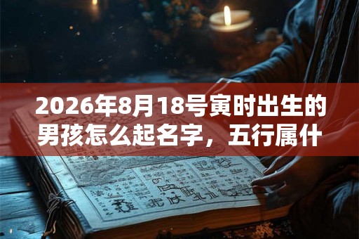 2026年8月18号寅时出生的男孩怎么起名字，五行属什么
