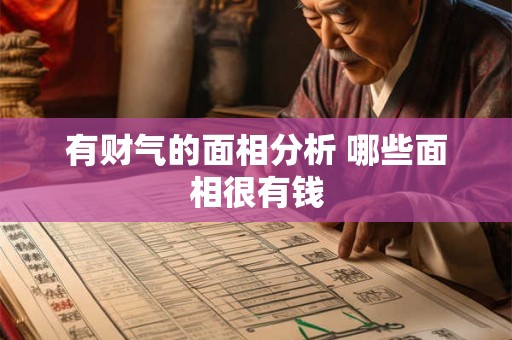 有财气的面相分析 哪些面相很有钱