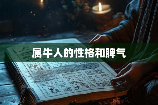属牛人的性格和脾气