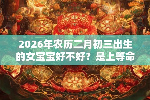 2026年农历二月初三出生的女宝宝好不好？是上等命吗
