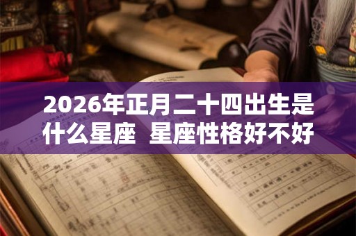2026年正月二十四出生是什么星座  星座性格好不好