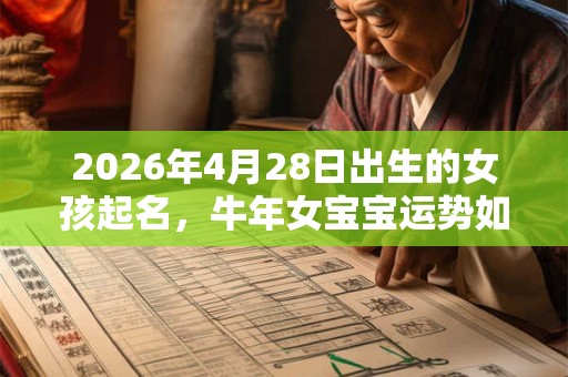 2026年4月28日出生的女孩起名，牛年女宝宝运势如何？