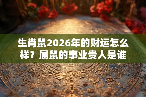 生肖鼠2026年的财运怎么样？属鼠的事业贵人是谁
