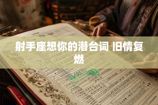射手座想你的潜台词 旧情复燃