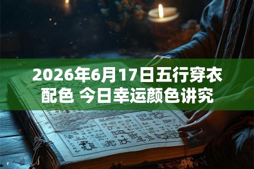 2026年6月17日五行穿衣配色 今日幸运颜色讲究