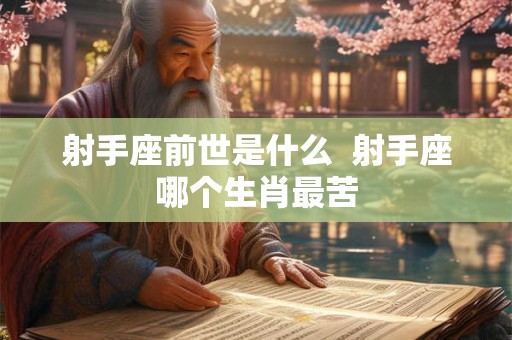 射手座前世是什么  射手座哪个生肖最苦