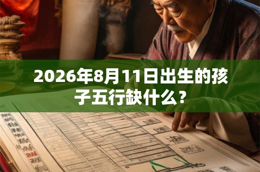 2026年8月11日出生的孩子五行缺什么? 2026年8月11日出生的孩子五行缺什么?