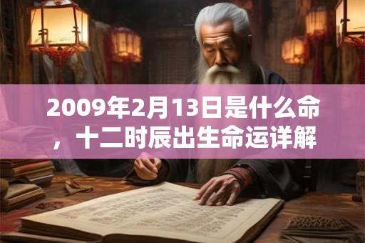 2009年2月13日是什么命,十二时辰出生命运详解 2009年2月13日是什么命,十二时辰出生命运详解