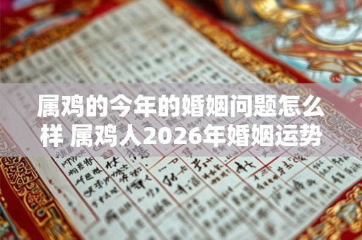 属鸡的今年的婚姻问题怎么样 属鸡人2026年婚姻运势