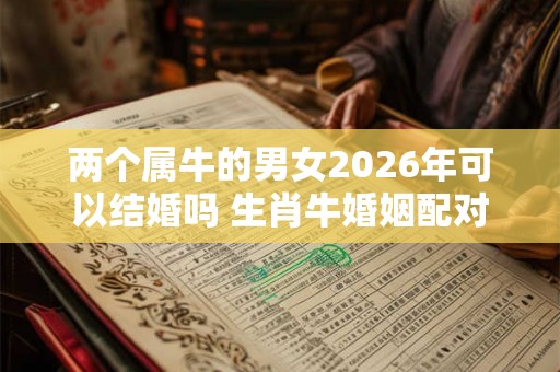 两个属牛的男女2026年可以结婚吗 生肖牛婚姻配对