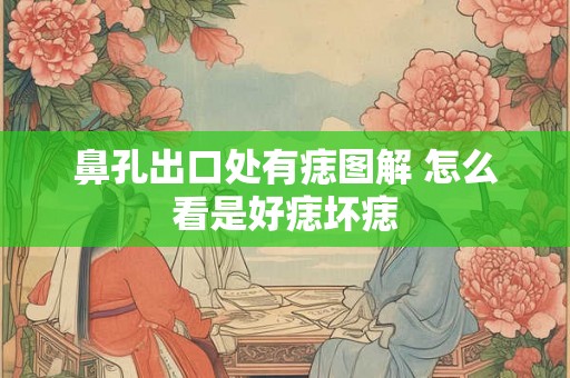 鼻孔出口处有痣图解 怎么看是好痣坏痣