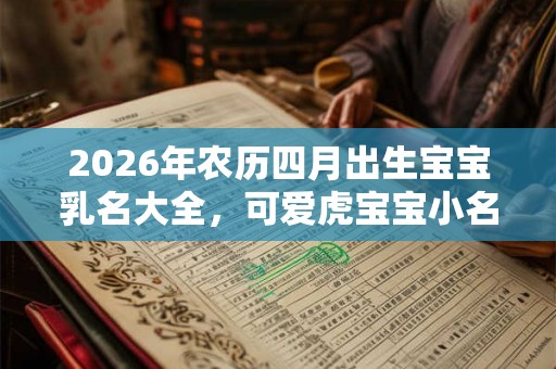 2026年农历四月出生宝宝乳名大全，可爱虎宝宝小名