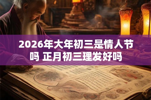 2026年大年初三是情人节吗 正月初三理发好吗 2026年大年初三是情人节吗 正月初三理发好吗