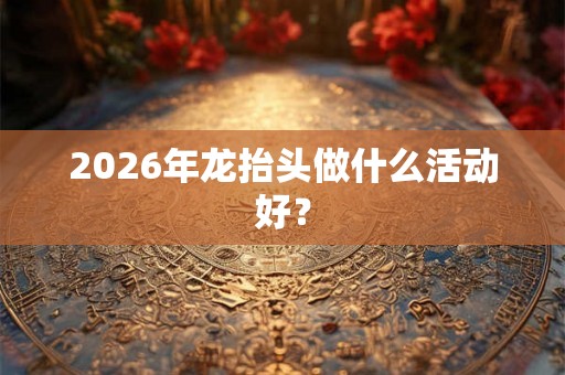 2026年龙抬头做什么活动好？