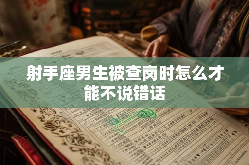 射手座男生被查岗时怎么才能不说错话