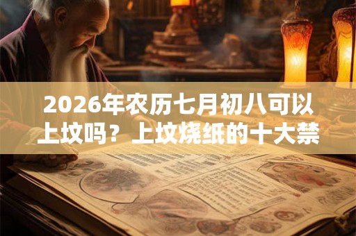 2026年农历七月初八可以上坟吗？上坟烧纸的十大禁忌？