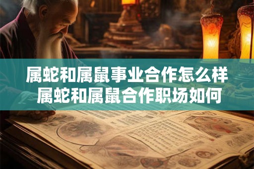 属蛇和属鼠事业合作怎么样 属蛇和属鼠合作职场如何