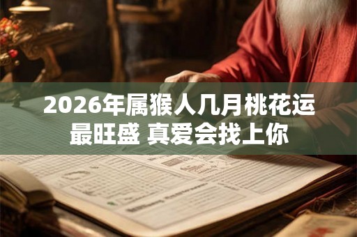2026年属猴人几月桃花运最旺盛 真爱会找上你