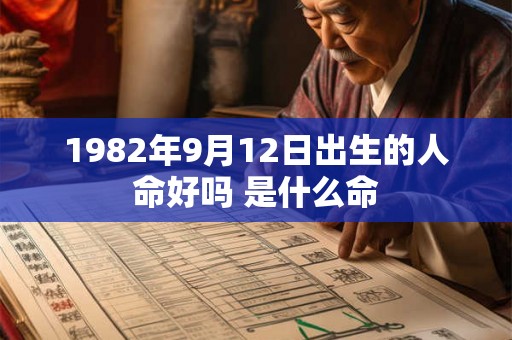 1982年9月12日出生的人命好吗 是什么命