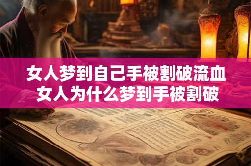 女人梦到自己手被割破流血 女人为什么梦到手被割破流血