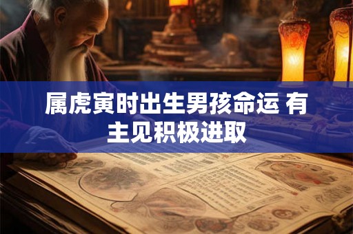 属虎寅时出生男孩命运 有主见积极进取