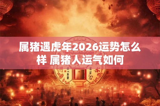 属猪遇虎年2026运势怎么样 属猪人运气如何 属猪遇虎年2026运势怎么样 属猪人运气如何