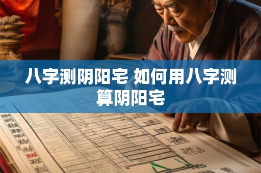 八字测阴阳宅 如何用八字测算阴阳宅 八字测阴阳宅 如何用八字测算阴阳宅