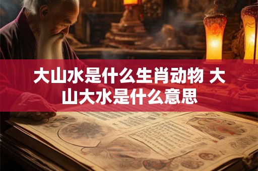 大山水是什么生肖动物 大山大水是什么意思 大山水是什么生肖动物 大山大水是什么意思