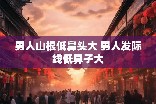 男人山根低鼻头大 男人发际线低鼻子大