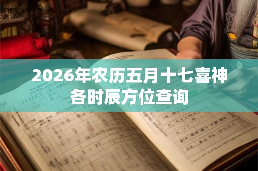 2026年农历五月十七喜神各时辰方位查询 2026年农历五月十七喜神各时辰方位查询