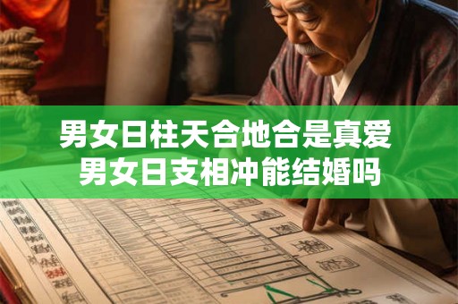 男女日柱天合地合是真爱 男女日支相冲能结婚吗