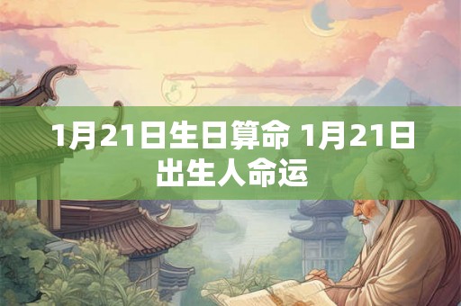 1月21日生日算命 1月21日出生人命运