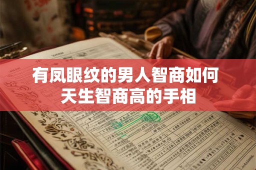 有凤眼纹的男人智商如何 天生智商高的手相 有凤眼纹的男人智商如何 天生智商高的手相